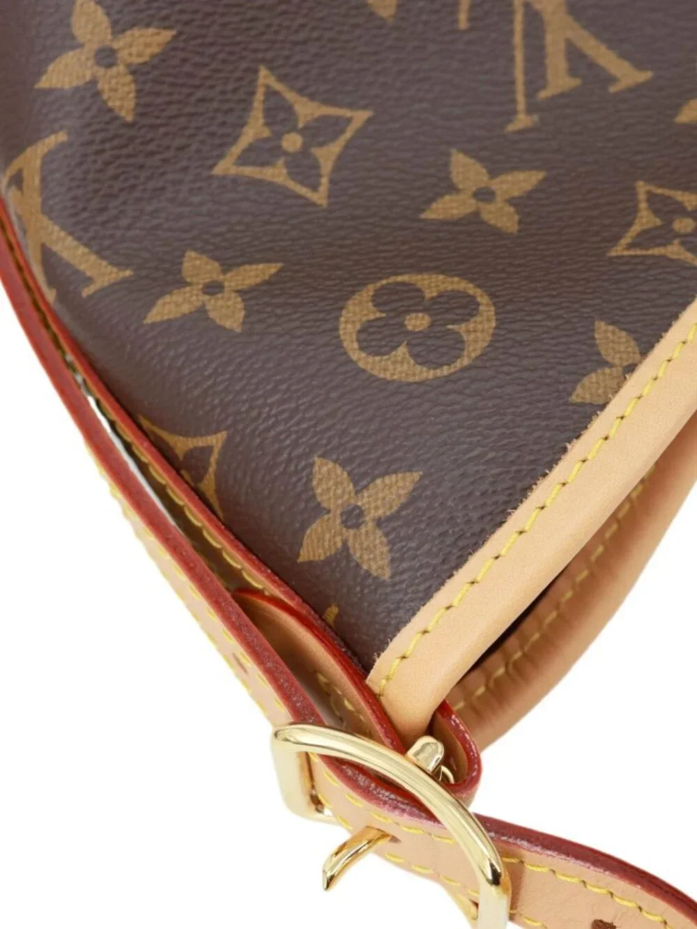 Louis Vuitton Carryall PM Monogram Canvas Shoulder Bag Brown
